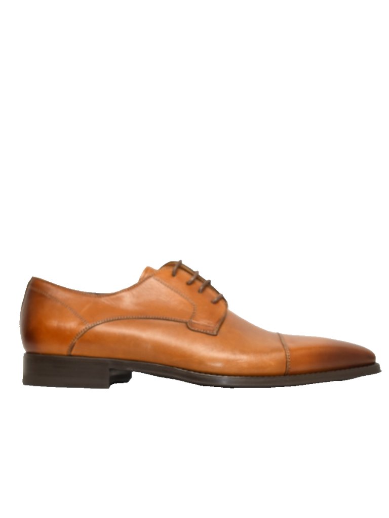 New! Magnanni Samson Burnished Cap Toe Derby Cognac 9.5m Us 23475 42.5 Eu Dd543